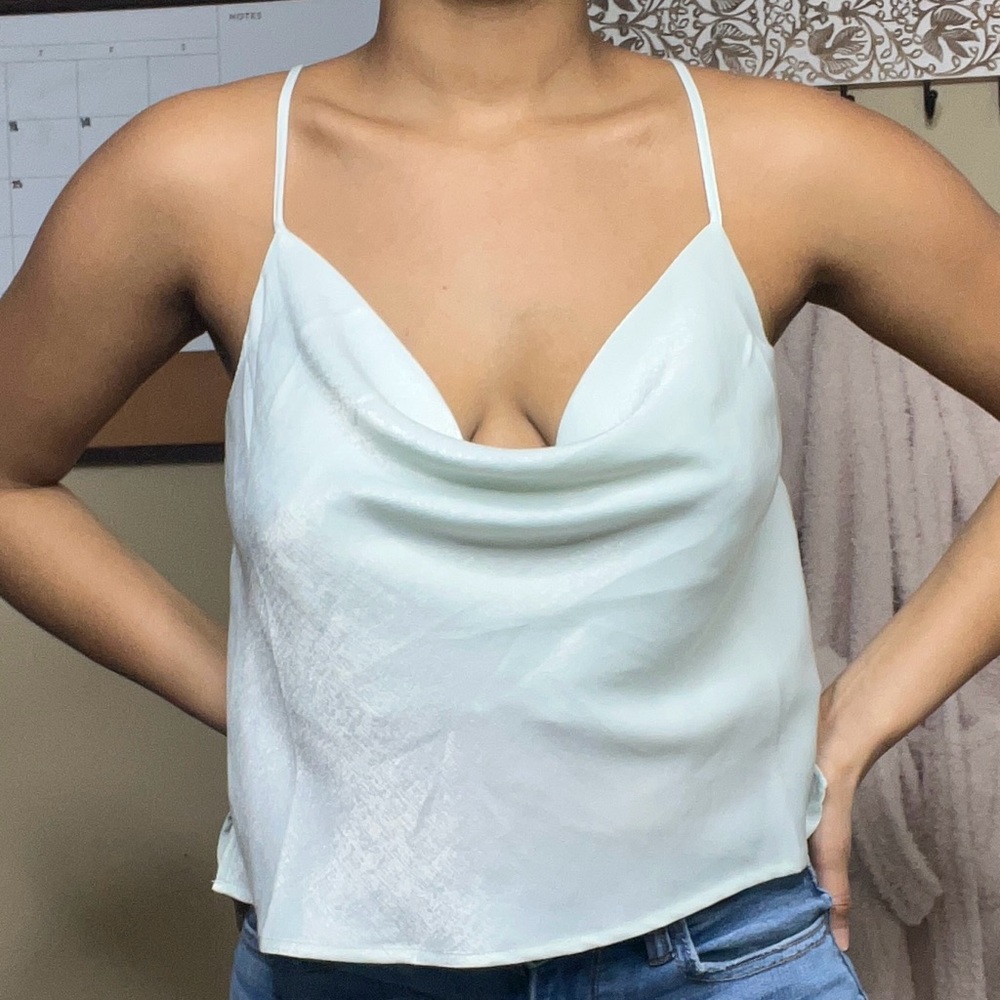 Light blue blouse